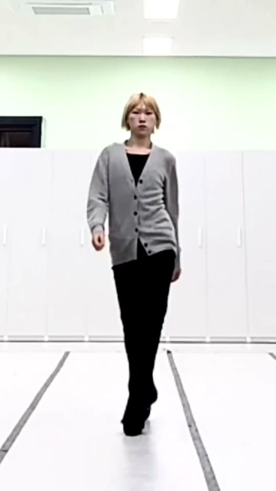 Person walking on runway