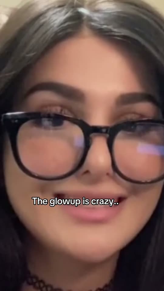 Woman's glow-up transformation