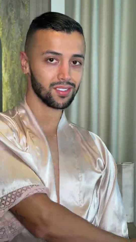 Man's makeup transformation