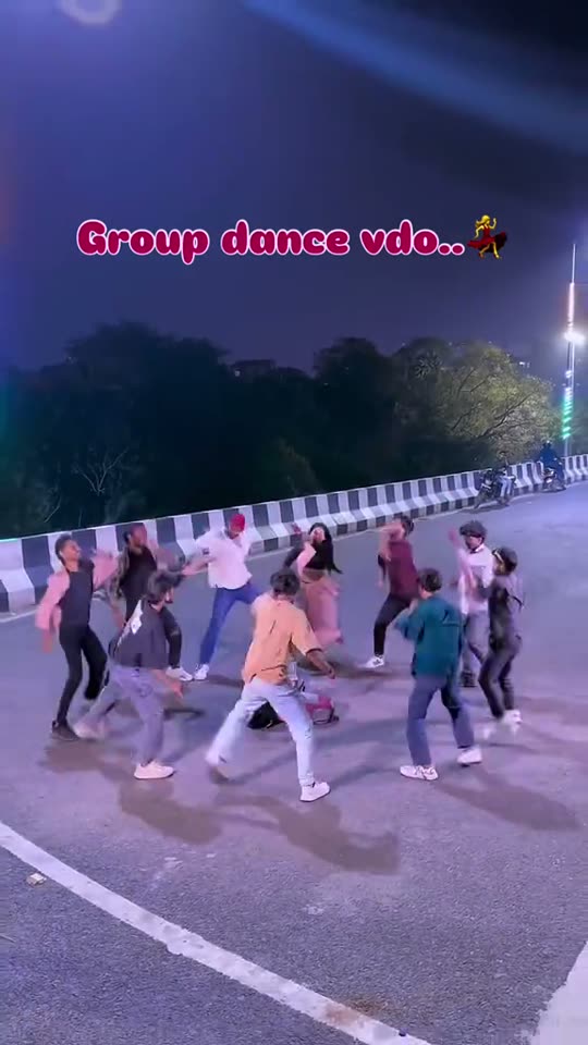 Group dance on the street