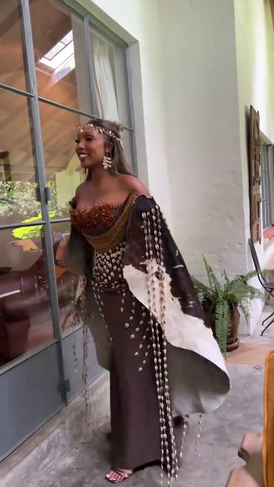 Woman in traditional dress smiling