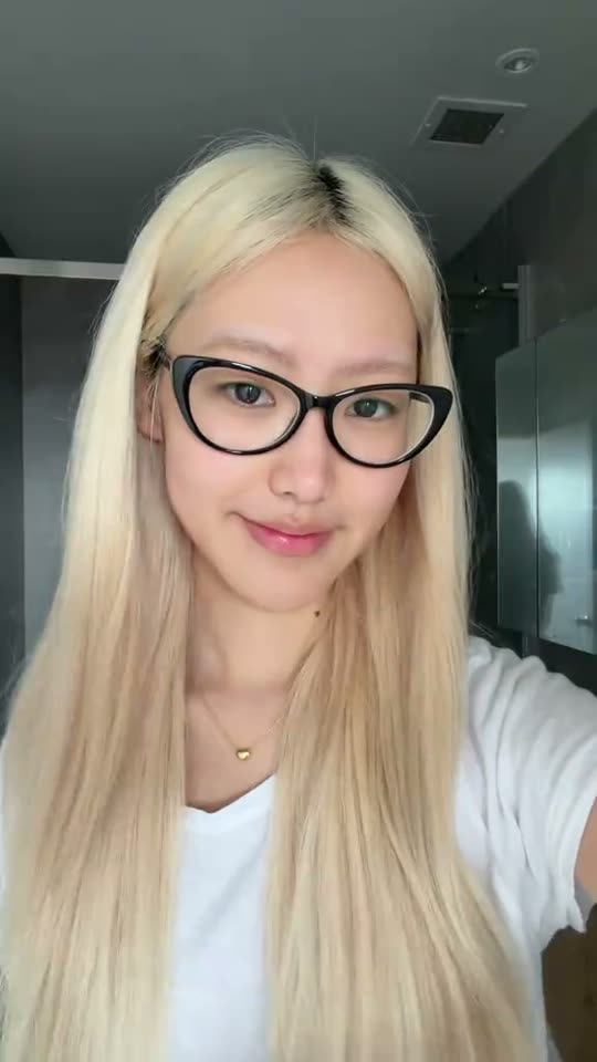 Makeup transformation with glasses