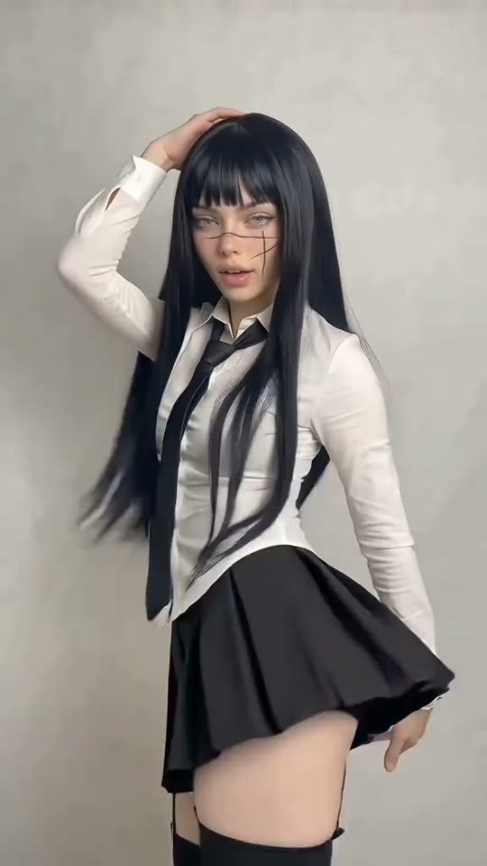 Anime character cosplay dance