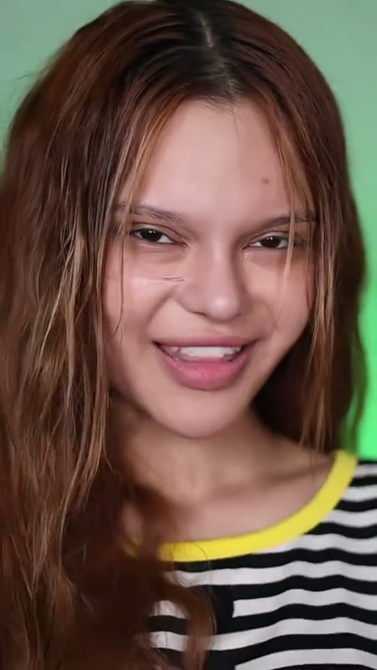 Makeup transformation with a smile