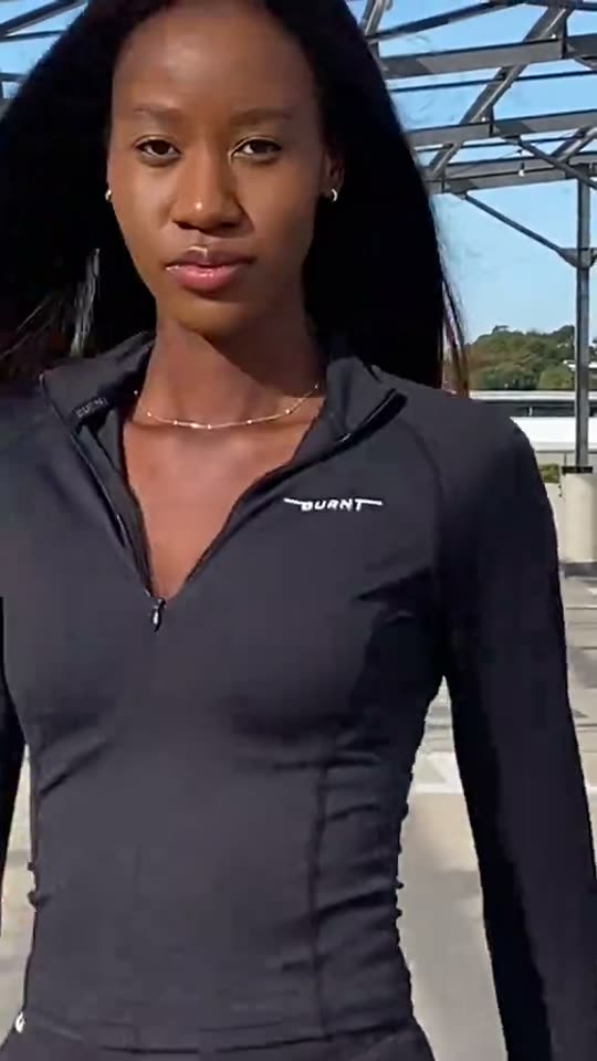Woman runway walk in sportswear