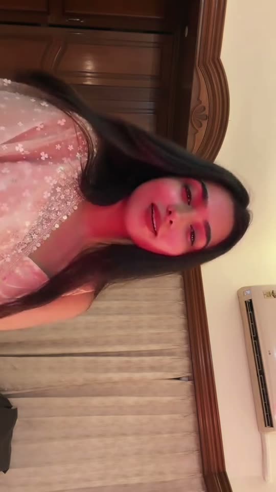 Woman in pink dress