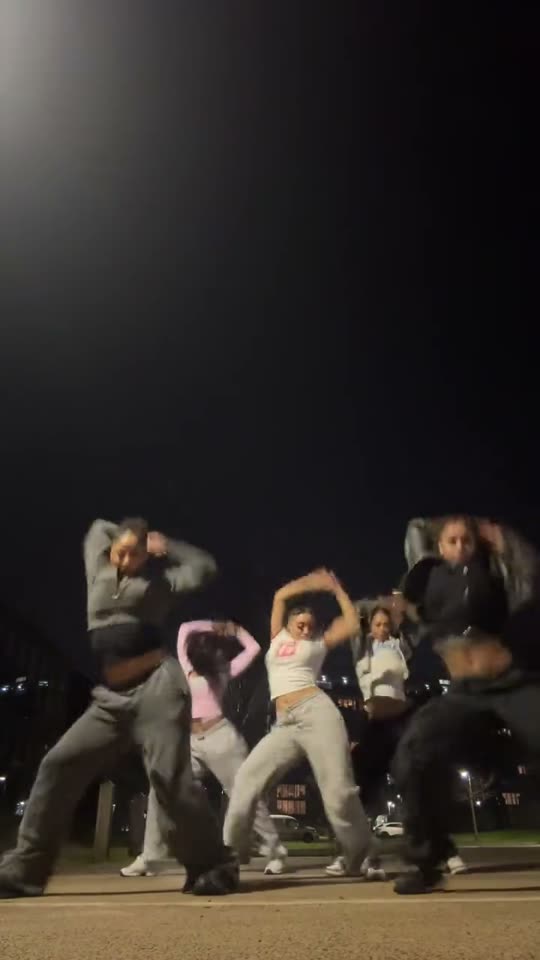 Group of girls dancing