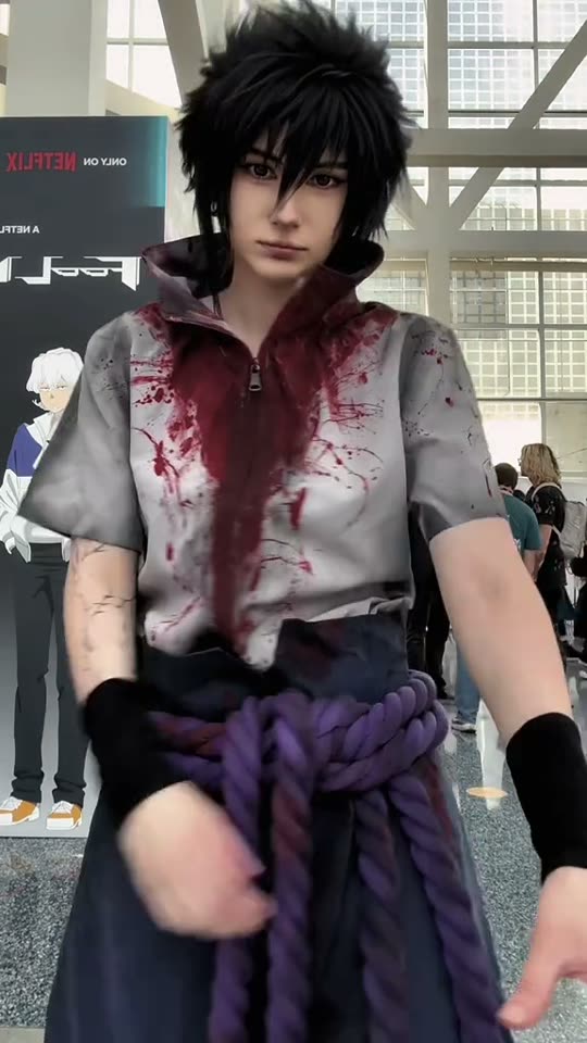 Anime character cosplay at event