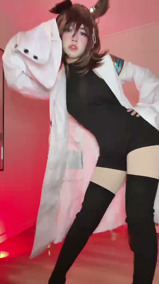 Anime character cosplay dance