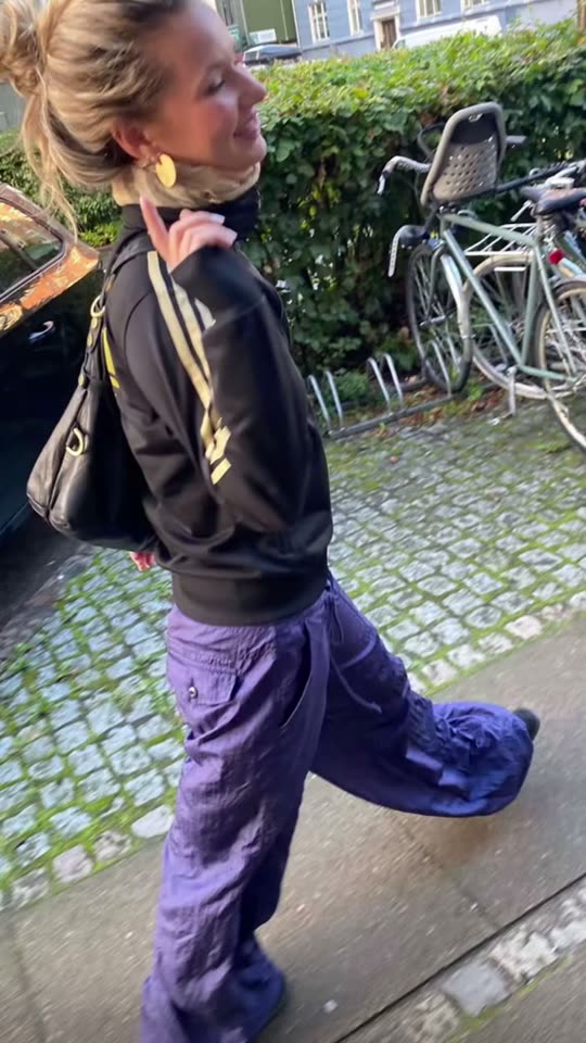 Woman walking in street style