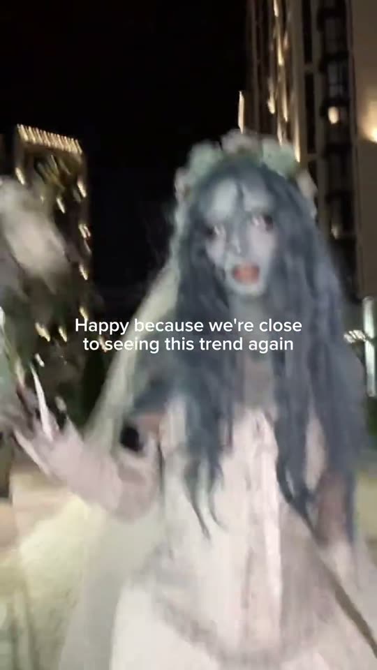 Corpse Bride costume walk