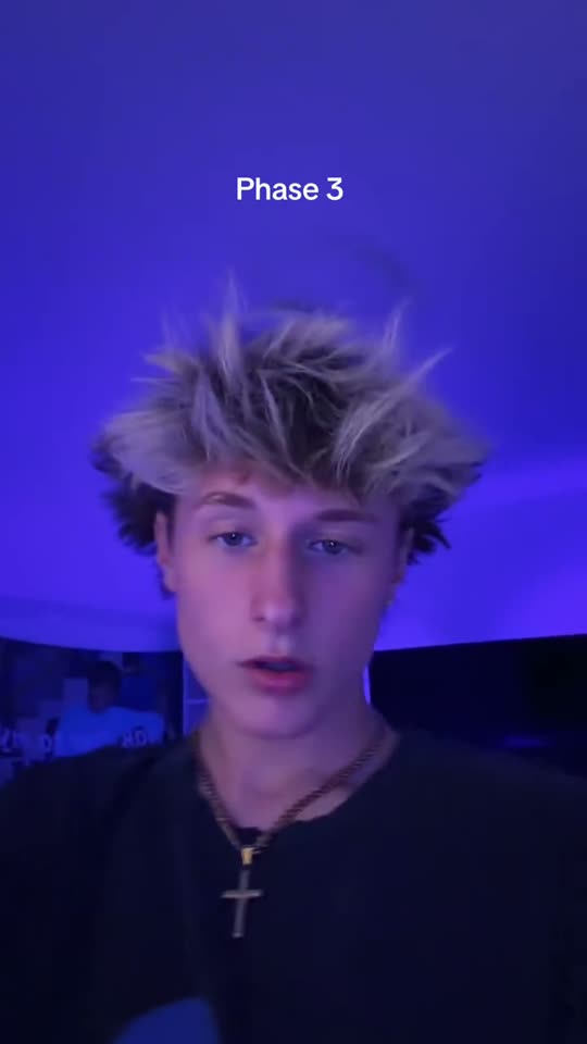 Boy shows off new hairstyle