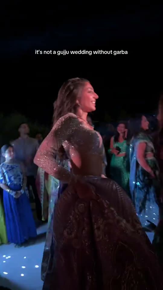 Woman dancing at wedding