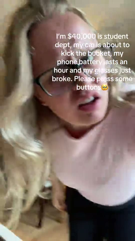 Woman complains about life problems
