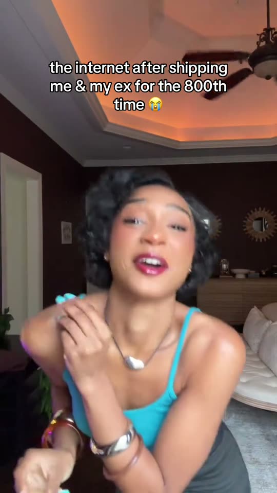 Woman reacts to shipping