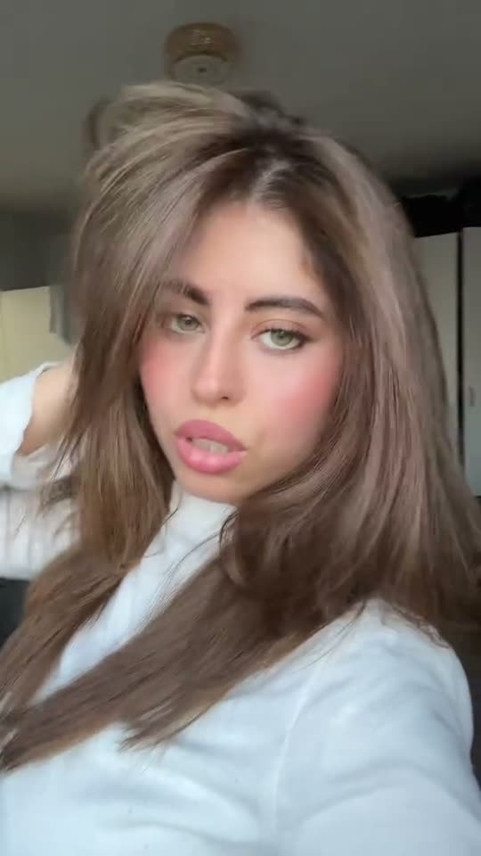 Hair flip glow-up