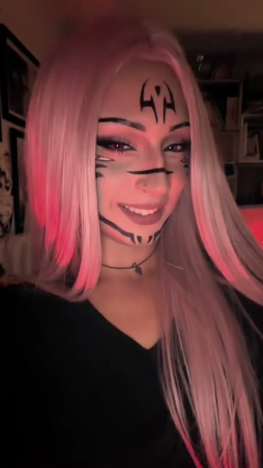 Anime character cosplay transformation