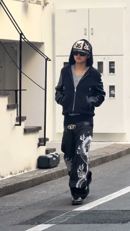Walking in street style