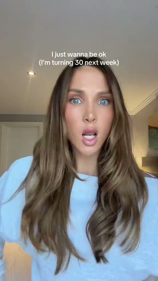 Woman reacts to turning 30