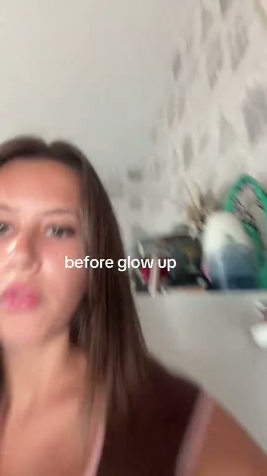 Before and after glow up