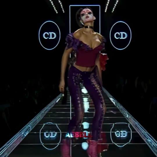 Model walks on runway