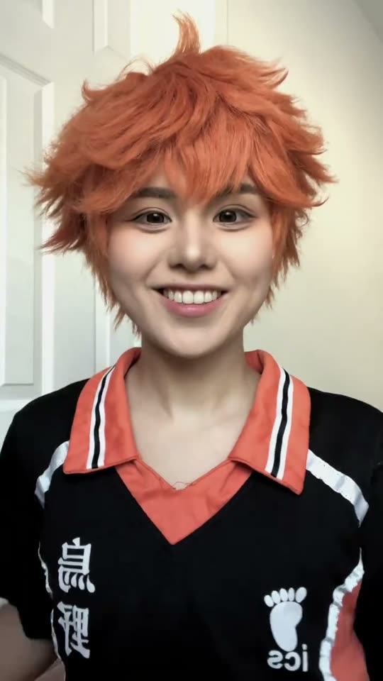 Anime cosplay of Hinata Shoyo