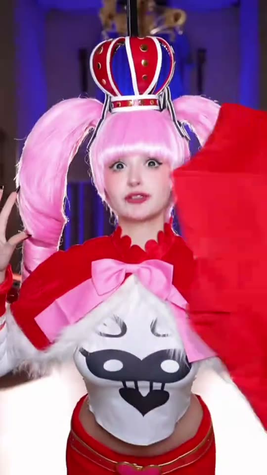 Anime character cosplay transformation