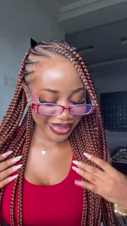 Showing off new braids