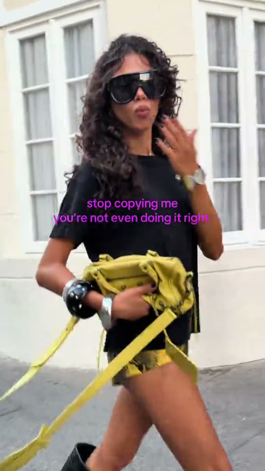Walking in a street outfit