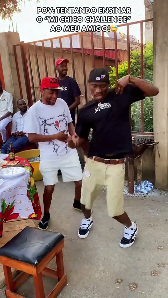 Teaching a friend a dance
