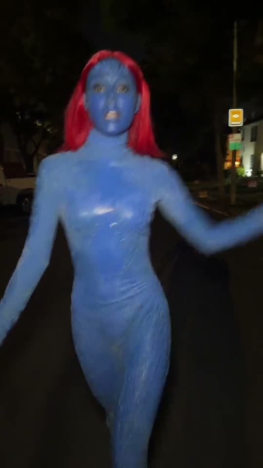 Mystique Halloween costume reveal