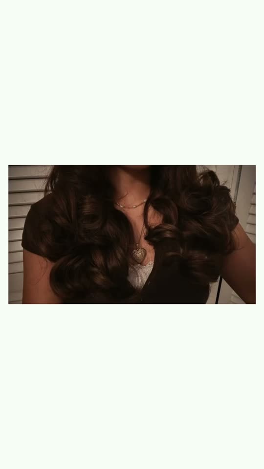 Showing off curly hair