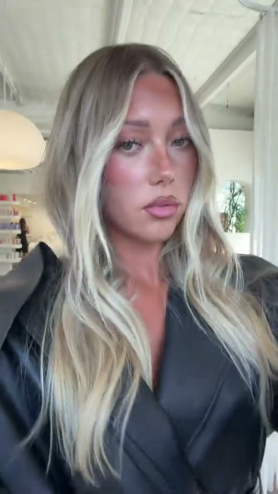 Hair transformation to blonde