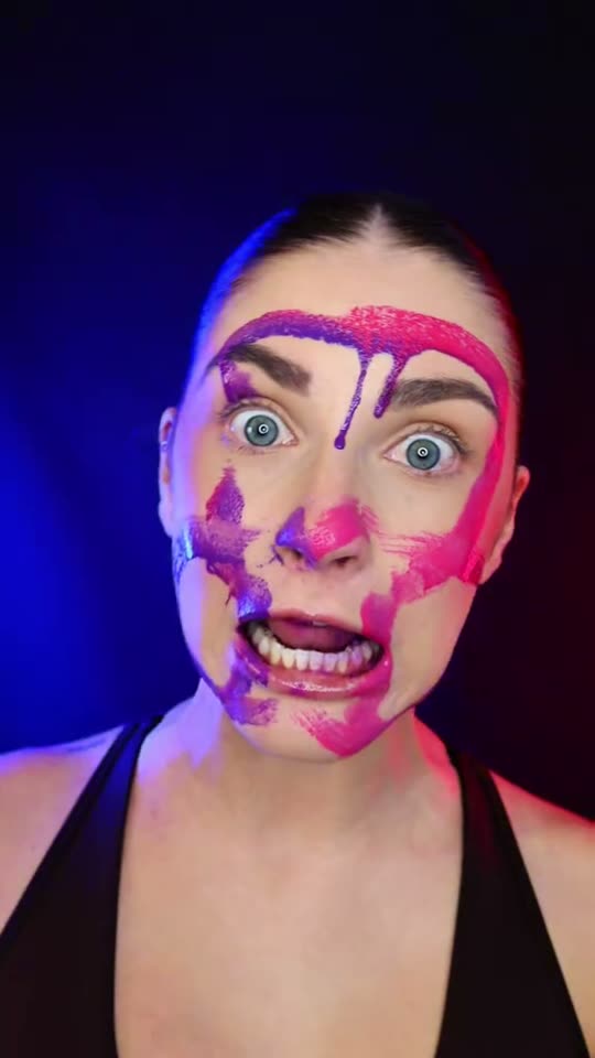 Halloween makeup transformation