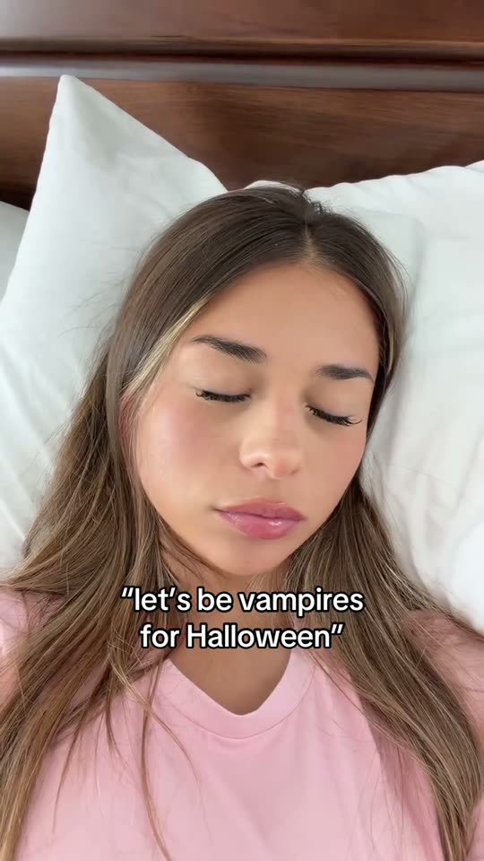 Vampire Halloween costume reveal