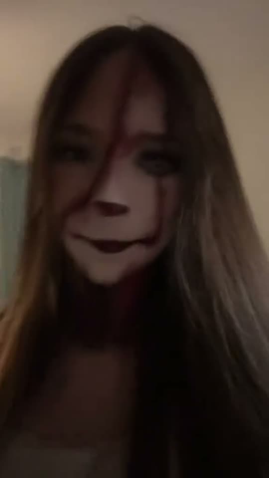 Creepy clown makeup transformation