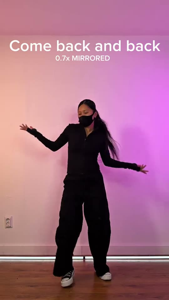 Woman dancing in black
