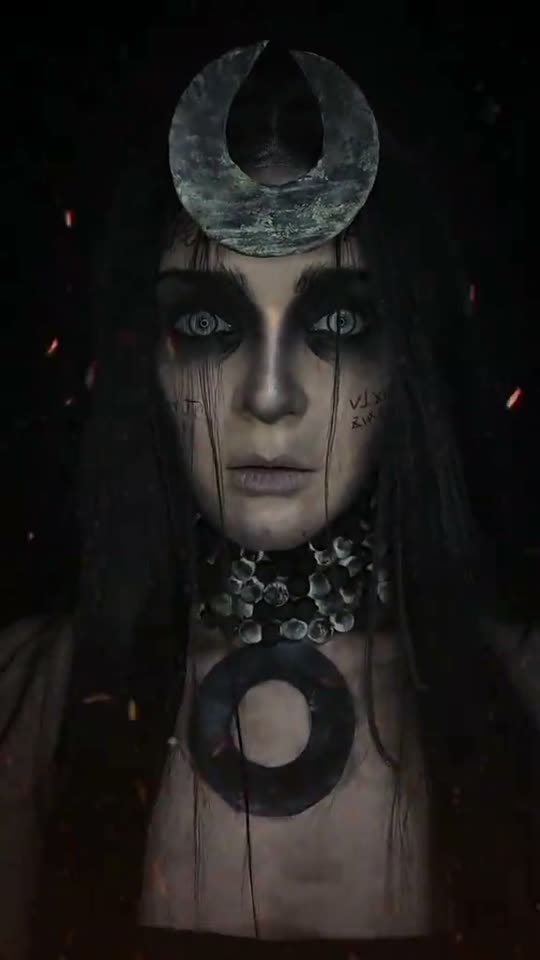 Enchantress Halloween makeup transformation