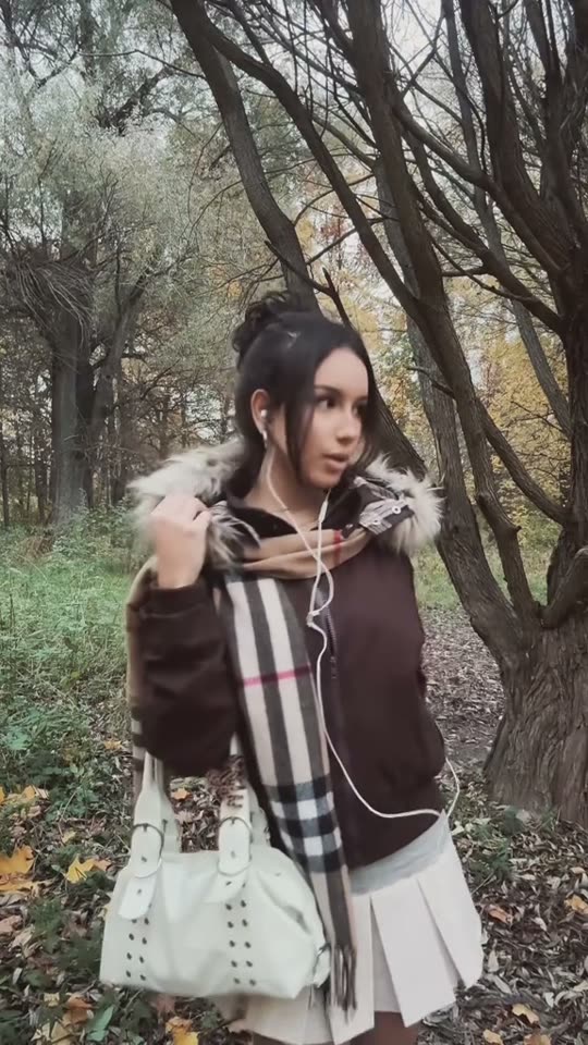 Girl in fall outfit