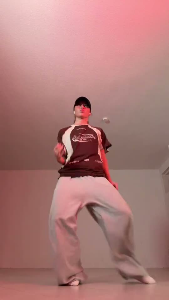 Person dancing in a room