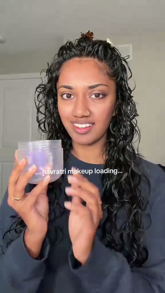 Navratri makeup transformation