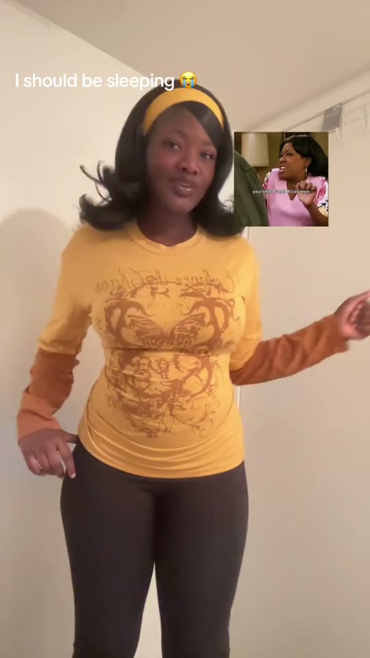 Woman dancing to a trend