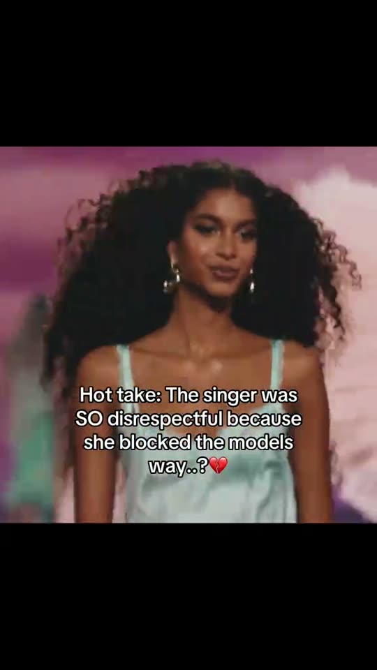 Model walks on runway