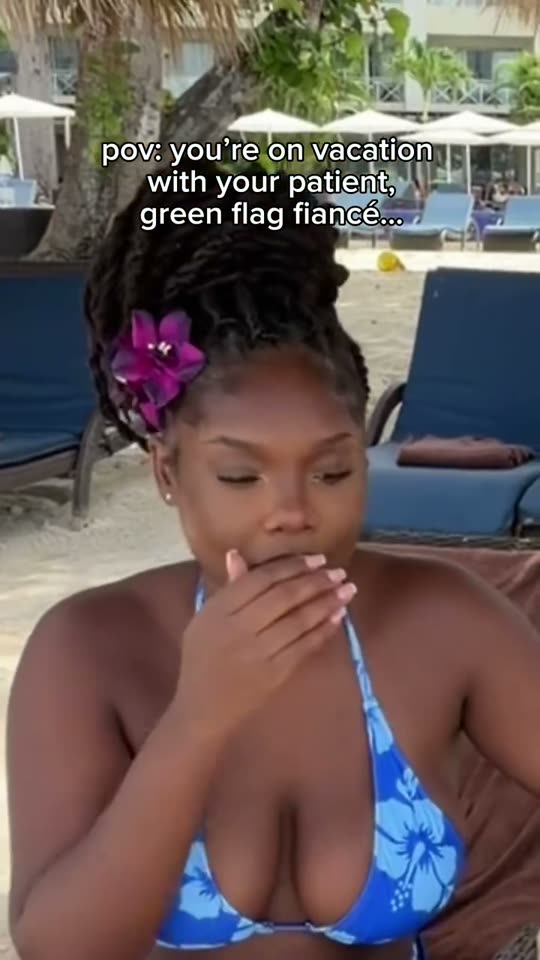 Woman on beach vacation