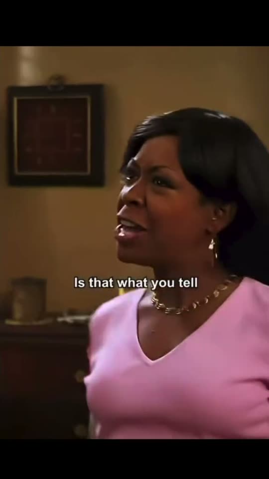 Woman speaking with a caption