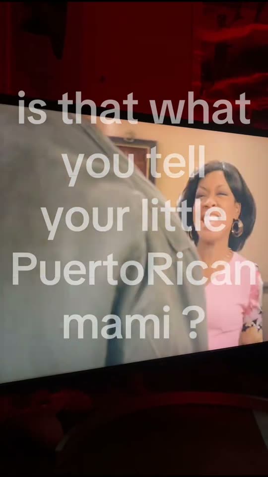 Woman watches TV show